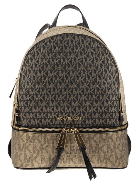 rhea medium logo backpack michael kors|mk rhea medium backpack.